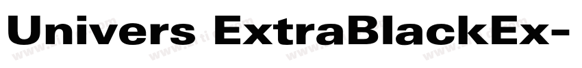 Univers ExtraBlackEx字体转换